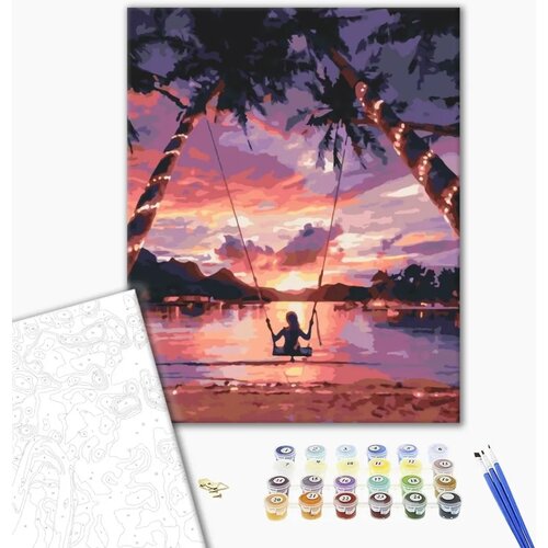  Slika za samostalno slikanje - Sky-high satisfaction 40x50 Cijene