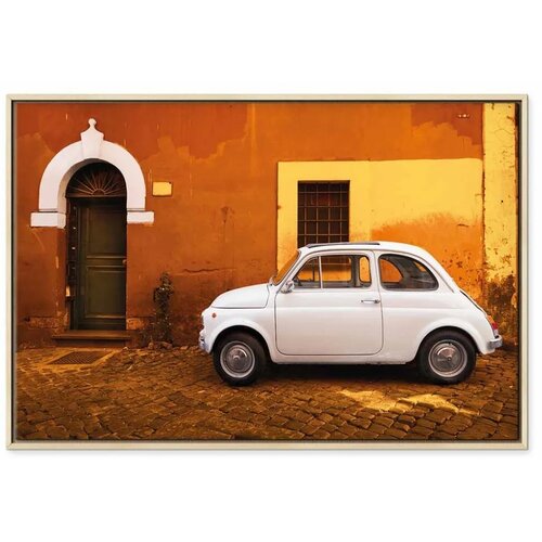  Slika - Italian Street (1 Part) Wide 90x60 U prirodnom drvenom okviru Cijene