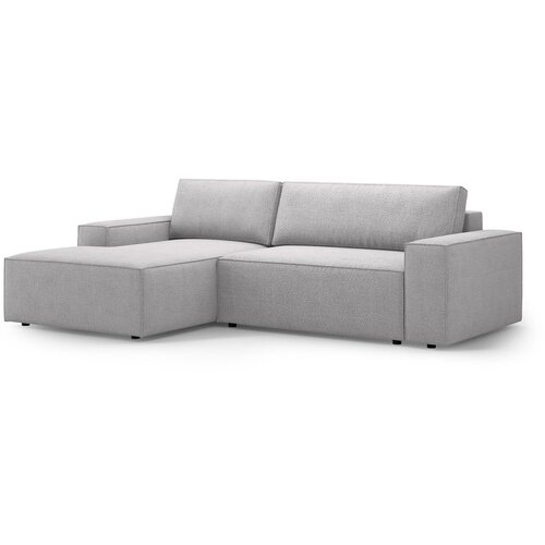 Micadoni Svijetlo siva sklopiva kutna garnitura od boucl&amp;eacute; tkanine (s lijevim kutom) Jodie &amp;ndash; Home Slike