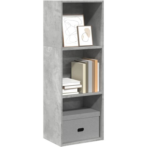  Regal za knjige boja betona 40x30x114 cm konstruirano drvo Cene