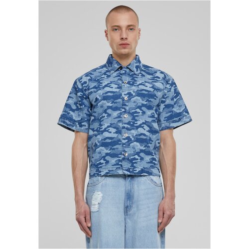 UC Men Men's shirt with print - camouflage/blue Slike
