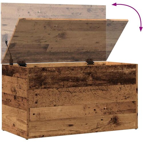  &amp;Scaron;krinja za pohranu staro drvo 84x42x46 cm izrađeno drvo Slike