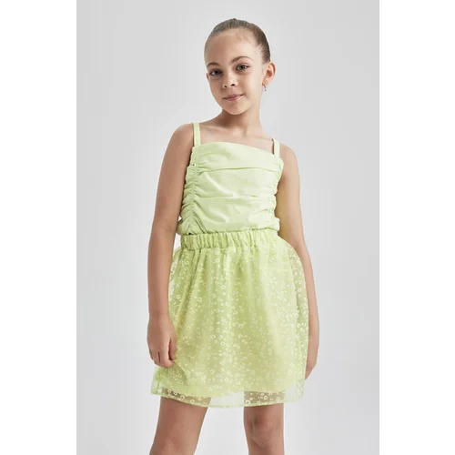 Defacto Girl's Flexible Waisted Tulle Skirt