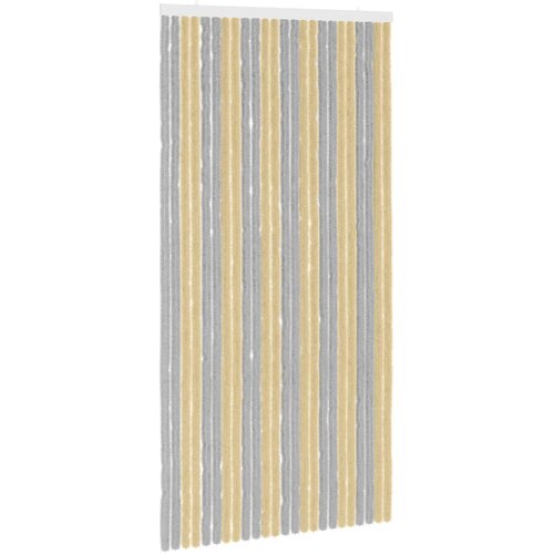 vidaXL Zavjesa protiv insekata Chenille Siva i bež 100 x 200 cm - Siva i bež (dvostripa) 100 x 200 cm Cijene