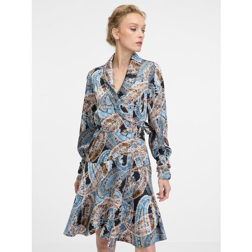 Orsay Blue women&amp;#039;s patterned knee-length dress - Women&amp;#039;s Slike