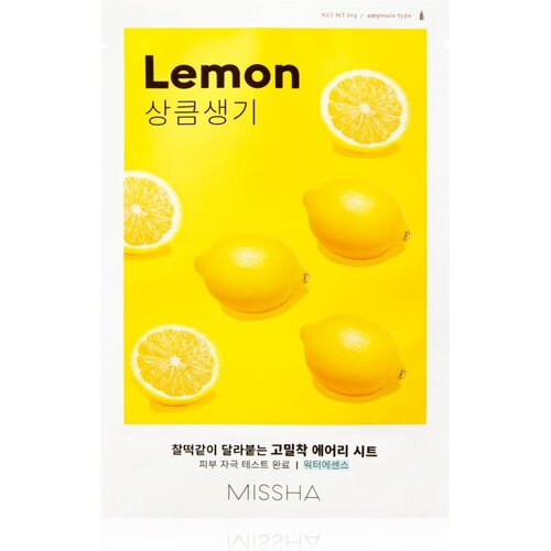 MISSHA Airy Fit Lemon maska iz platna za posvetlitev in vitalnost kožo 19 g Cene