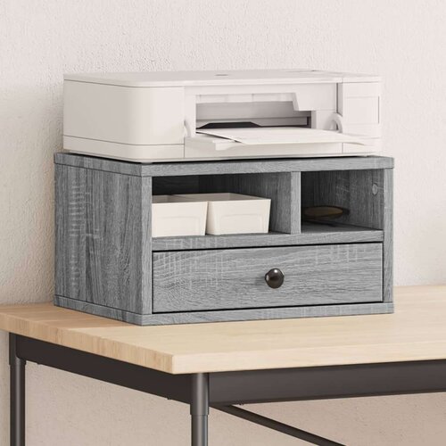 VidaXL Stalak za pisač siva boja hrasta 40x32x22,5cm konstruirano drvo Slike