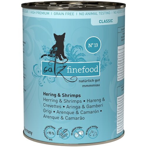 Catz finefood Ekonomično pakiranje konzerve 24 x 400 g - Haringa i kozice Slike