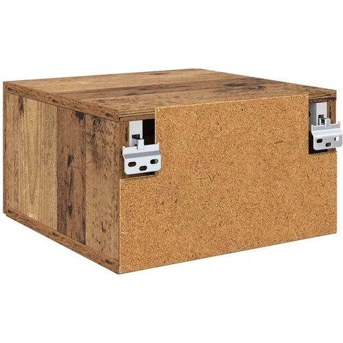 VidaXL Noćni ormar Zidne Staro drvo 35 x 35 x 20 cm Konstruirano drvo Slike