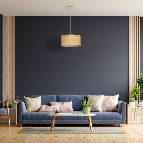  Luster ALBA na sajli, 1xE27/15W/230V, prečnik 40 cm, braon Slike