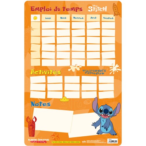 Grupo FRANCOSKI IZOBRAŽEVALNI LIST EMPLOI DU TEMPS DISNEY STITCH, (21241129) Cene