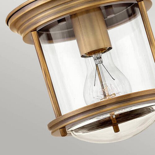 Elstead Lighting Quintiesse QN-HADRIAN-MINI-F-BR-CLEAR - Spoljna plafonska svetiljka HADRIAN 1xE27/60W/230V IP44 Slike