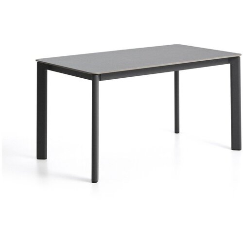 Kave Home Vrtna miza s kamnito mizno plo&scaron;čo 80x140 cm Anafi &ndash; Cene