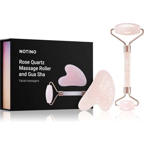 Notino Skincare Tools Rose Quartz Massage Roller and Gua Sha valjak za masažu za lice i pomagalo za masažu Rose Quartz Cijene