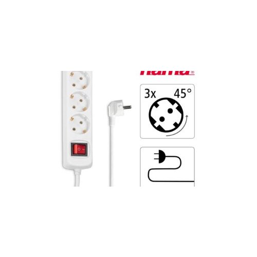  Produžni kabl Hama bijeli, 3 utičnice, 1,4m Cijene