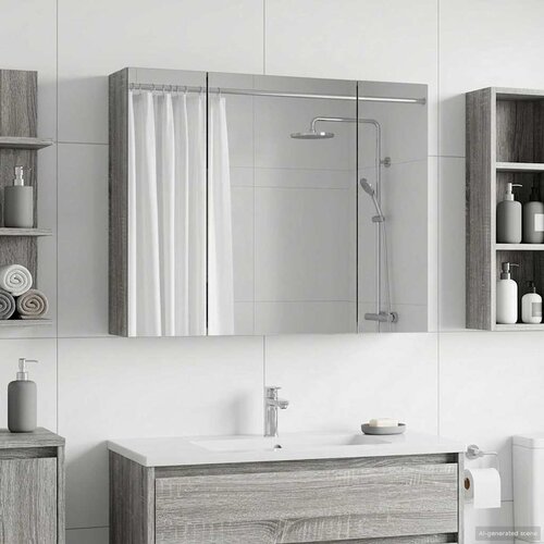  Kupaonski ormar s ogledalom Siva Sonoma 60 x 14,5 x 50 cm Cijene