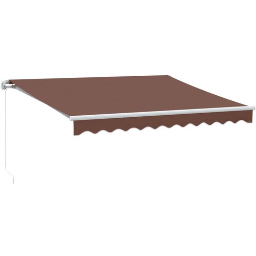 Maison Chic Ročno zložljiva tenda - Senčniki rjava 300x250 cm, (22038714) Slike