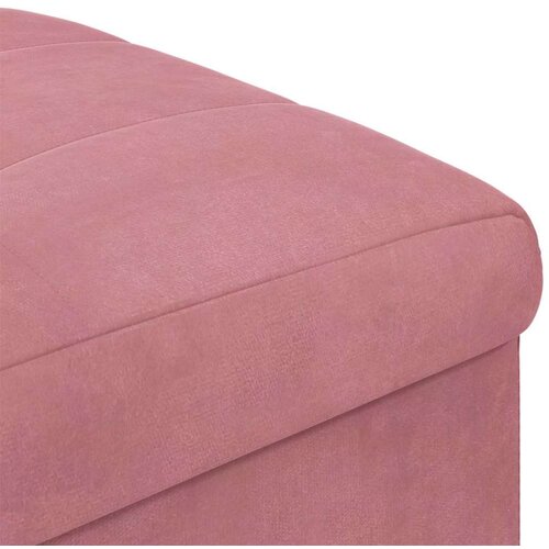  Otoman za pohranu s jastukom Ružičasta 40 x 40 x 45 cm Bar&amp;scaron;un - Ružičasta 40 cm Bar&amp;scaron;un Slike