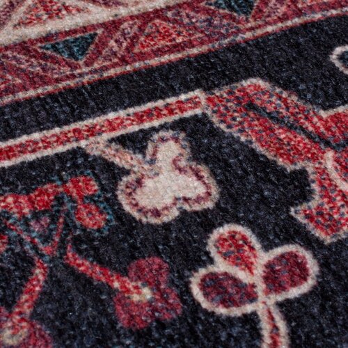 Flair Rugs Bordo rdeč pralen tekač iz me&amp;scaron;anice recikliranih vlaken 60x230 cm Windsor &amp;ndash; Slike
