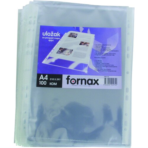 Fornax Fascikl uložni A4, 50 my, sjaj, set od 100 kom Slike