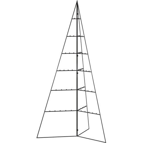 vidaXL Kovinska novoletna jelka za dekoracijo črna 140 cm, (20887053) Cene