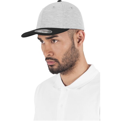 Flexfit Double Jersey 2-Tone Grey/blk Slike