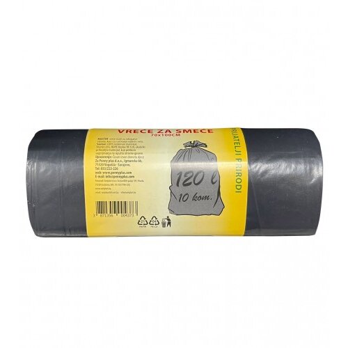 Master Vreće za smeće crne 120 l 10-1 70x110 cm Slike