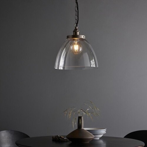  Endon 106896 - Luster na lancu HANSEN 1xE27/10W/230V matni hrom Slike