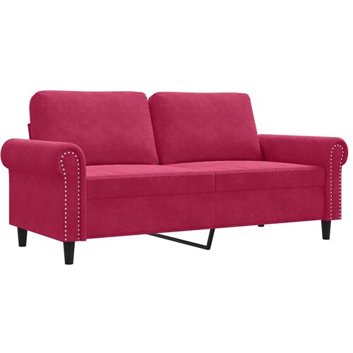  Dvosjed crvena boja vina 140 cm bar&amp;scaron;unasti Slike