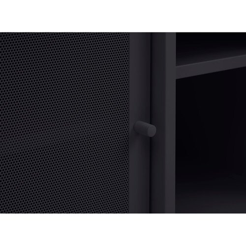 Unique Furniture Črna kovinska TV omarica 160x55x45 cm Veep &amp;ndash; Slike