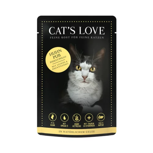 Cat's Love Mokra mačja hrana "Adult piščanec pur" - 85 g