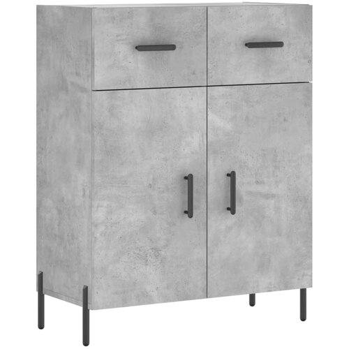 vidaXL Komoda betonsko siva 69,5x34x90 cm inženirski les, (20807237) Cene