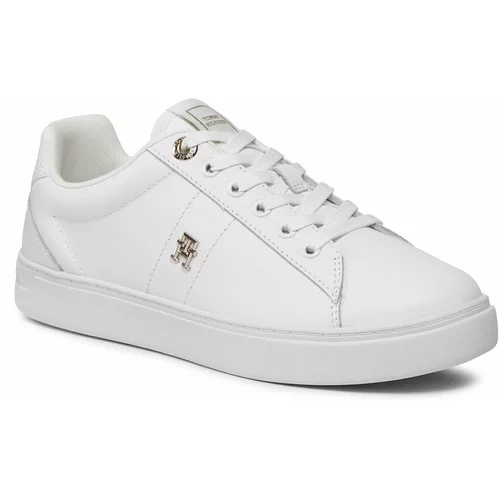 Tommy Hilfiger Superge Essential Elevated Court Sneaker FW0FW07685 White YBS