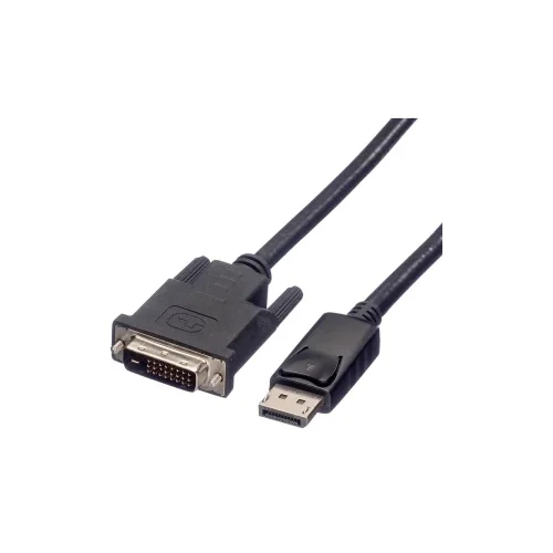 Roline DisplayPort priključni kabel 1.00 m 11.04.5771 sa zaštitom crna [1x muški konektor displayport - 1x muški konekto