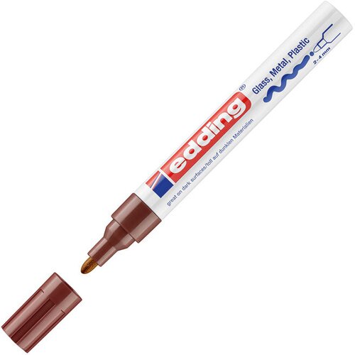 Marker permanentni lakirajući 2-4mm edding 750 smeđi Cene