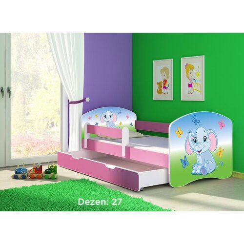 ACMA krevet za decu pink sa fiokom 160x80 2 27 Slike
