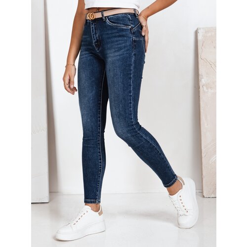 DStreet Jeansy damskie skinny niebieskie Cene