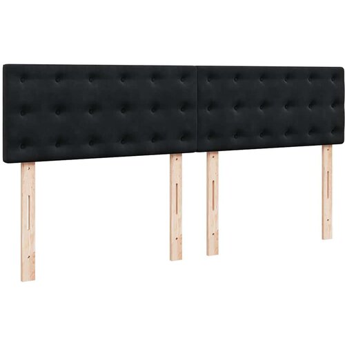 VidaXL otomanski krevet s madracem i LED crni 180x200cm bar&amp;scaron;unasti Slike