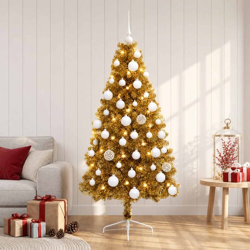  Umjetno božićno drvce s kuglicom 150 cm 150 LED lampica Slike