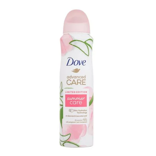Dove Advanced Care Summer Care 72h antiperspirant z vonjem rožne vode in aloe vere 150 ml za ženske