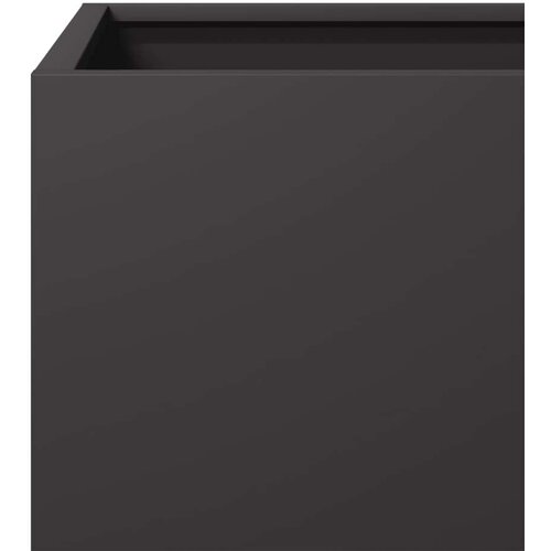 VidaXL Vrtne sadilice 2 kom crne 40x40x40 cm čelične Slike