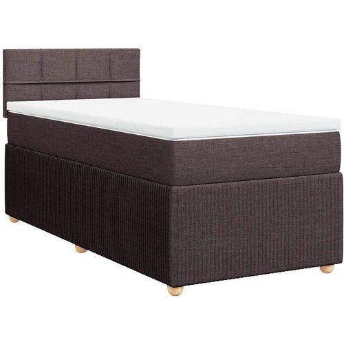 Maison Chic Box spring postelja - Vzmetna postelja z vzmetnico temno rjav 90x190 cm blago SL22878, (21891838) Cene