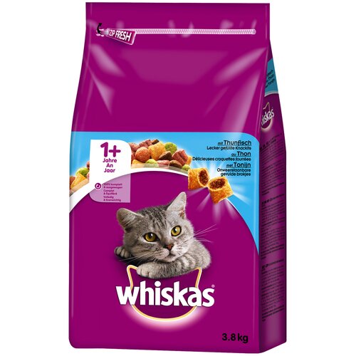 Whiskas me&scaron;ano dvojno pakiranje 2 x 3,8 kg - Pi&scaron;čanec & tuna Cijene