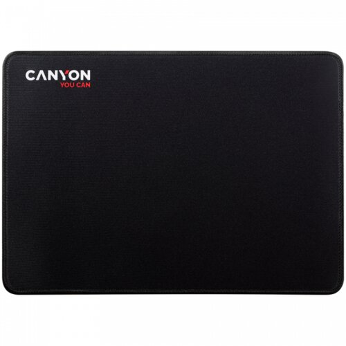 Canyon MP-4, Mouse pad,350X250X3MM,Multipandex,fully black with our logo (non gaming),blister cardboard Slike