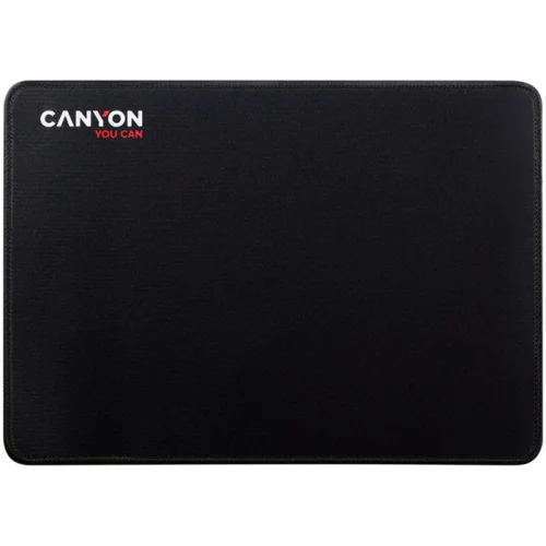 Canyon MP-4, Mouse pad,350X250X3MM,Multipandex,fully black with our logo (non gaming),blister cardboard