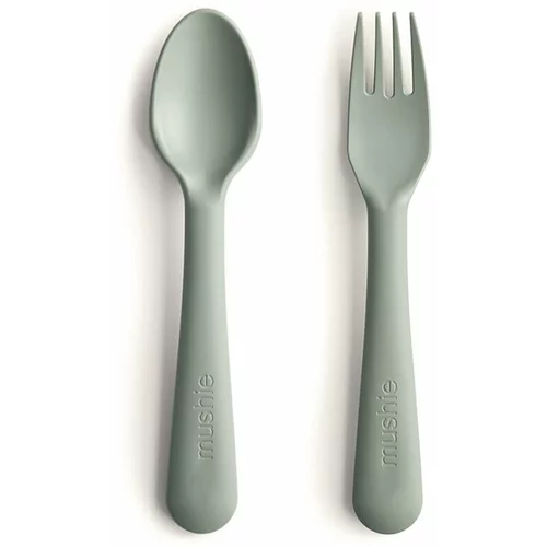 Mushie Fork and Spoon Set pribor Sage 2 kom