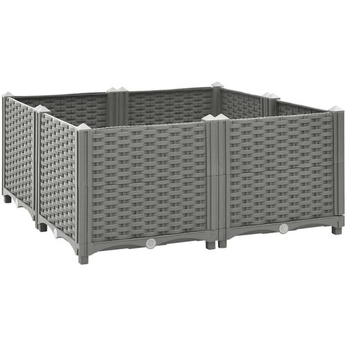  Visoka greda 80x80x38 cm polipropilen, (20758904) Cene