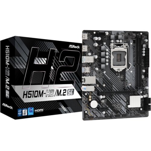 AsRock MB H510M-H2/M.2 SE Intel H470, LGA1200, 2xDDR4 4xSATA, M.2, 2xHDMI, RAID, microATX Cijene