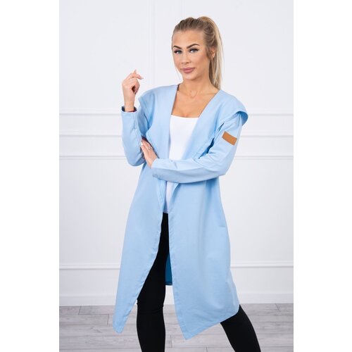 Kesi Long cardigan with azure hood Cijene
