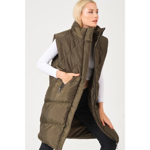 Dewberry Z6743 LADIES VEST-KHAKI Slike